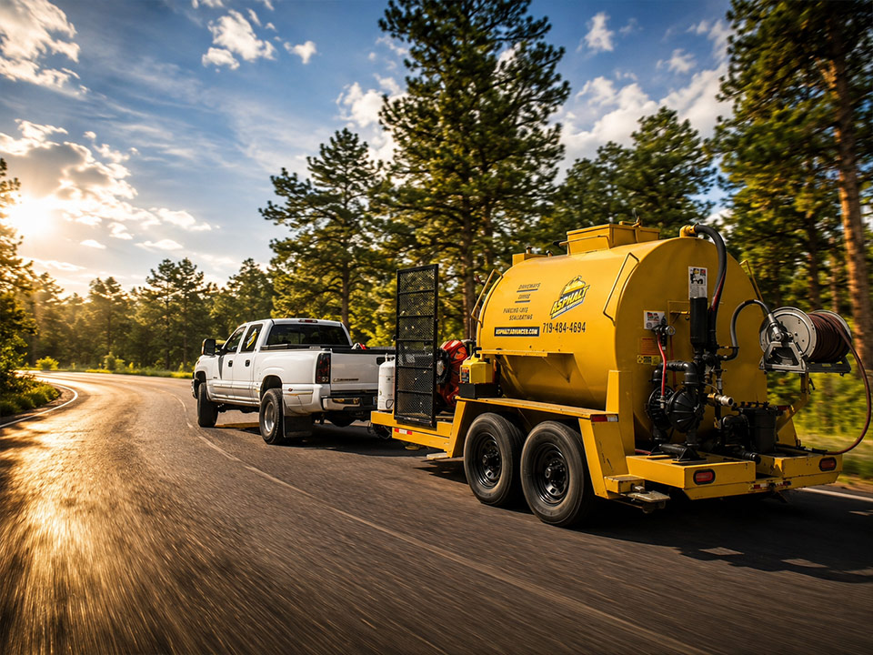commercial seal coating colorado springs, parking lot seal coating colorado springs, asphalt advanced services