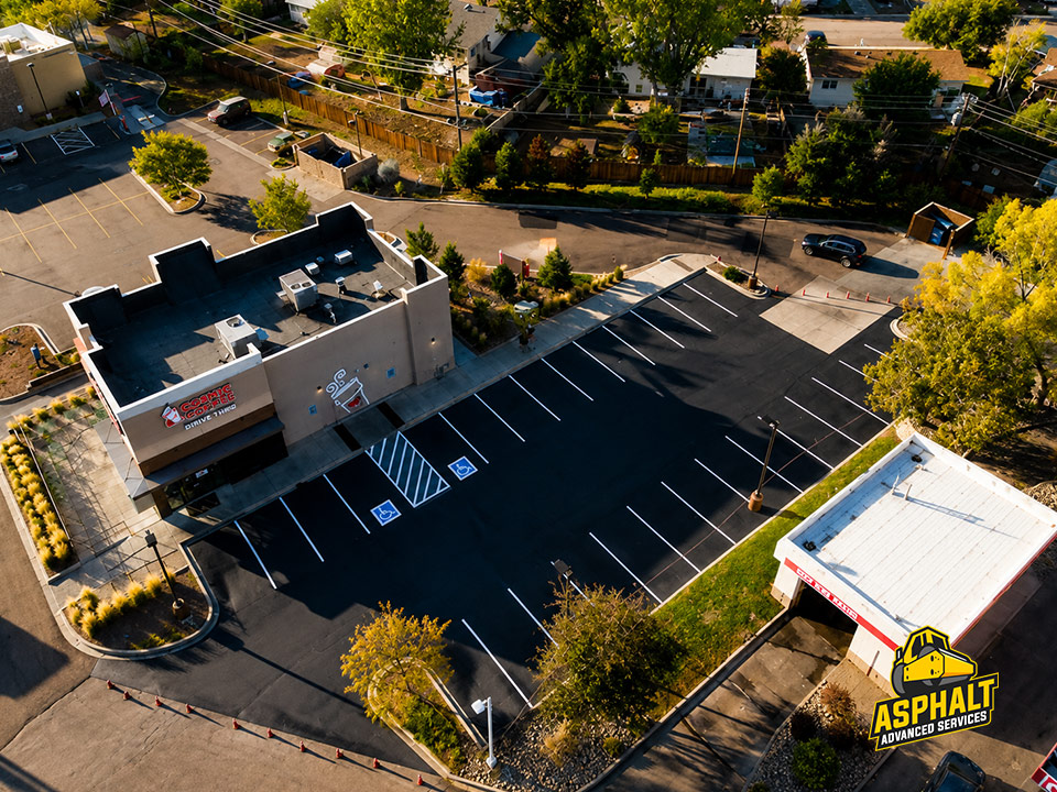 parking lot striping colorado springs, asphalt company colorado springs, asphalt seal coating colorado springs, asphalt advanced services