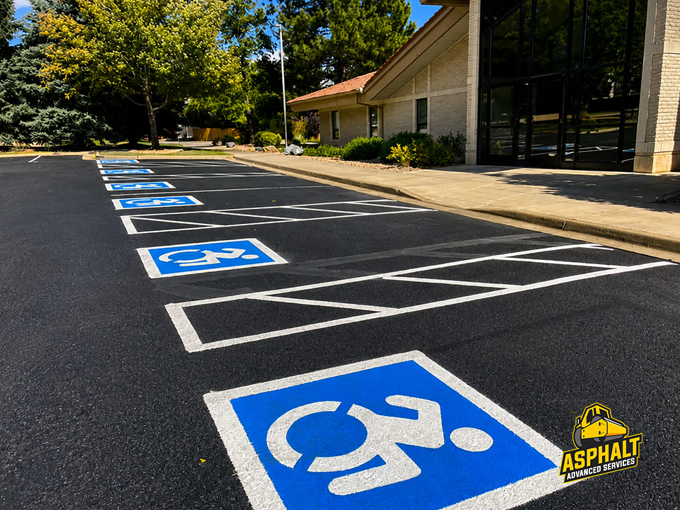 parking lot striping colorado springs, asphalt company colorado springs, asphalt seal coating colorado springs, asphalt advanced services